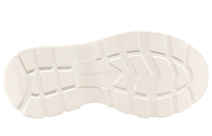 Alexander McQueen Tread Slick Boot Canvas White White (Women's)