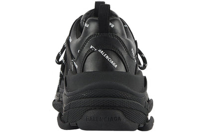 Balenciaga Triple S Allover Logo Black