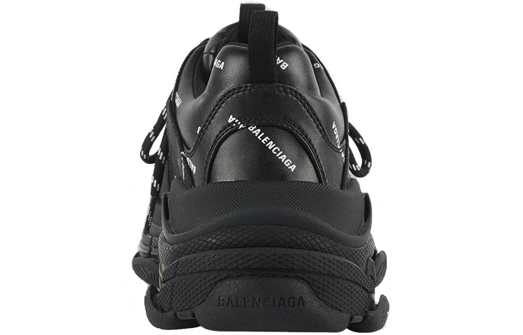 Balenciaga Triple S Allover Logo Black