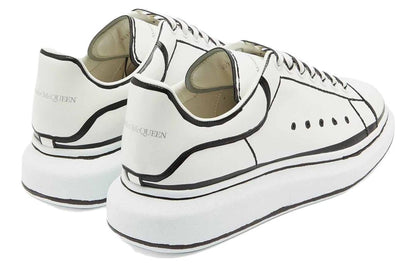 Alexander McQueen Oversized White Black Outline
