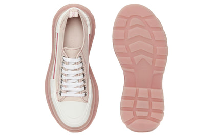Alexander McQueen Tread Slick Low Lace Up Tea Rose White (Women's)