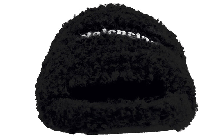 Balenciaga Furry Slide Black White (Women's)