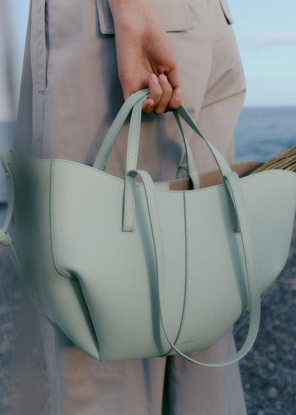 Polene Cyme Mini Textured Sea Foam