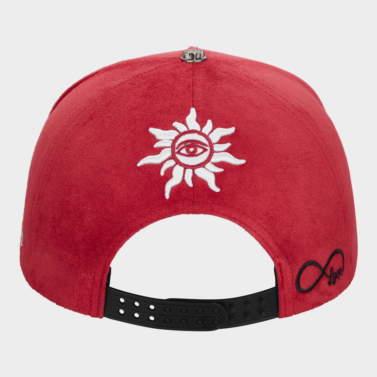 Godspeed Insignia Leather / Suede Hat (Red / Black)