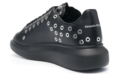 Alexander McQueen Oversized Black Silver Eyelets