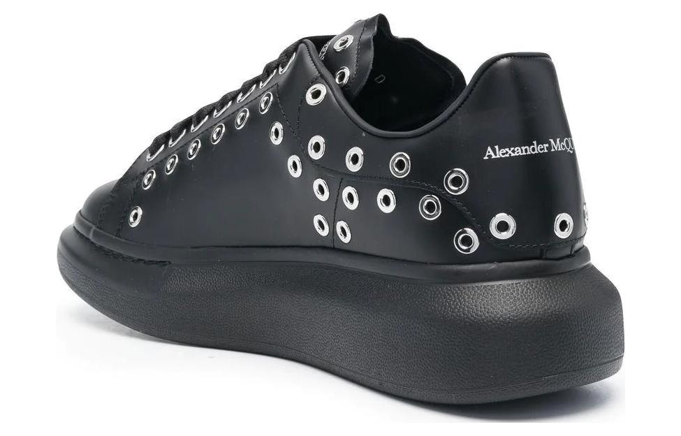 Alexander McQueen Oversized Black Silver Eyelets