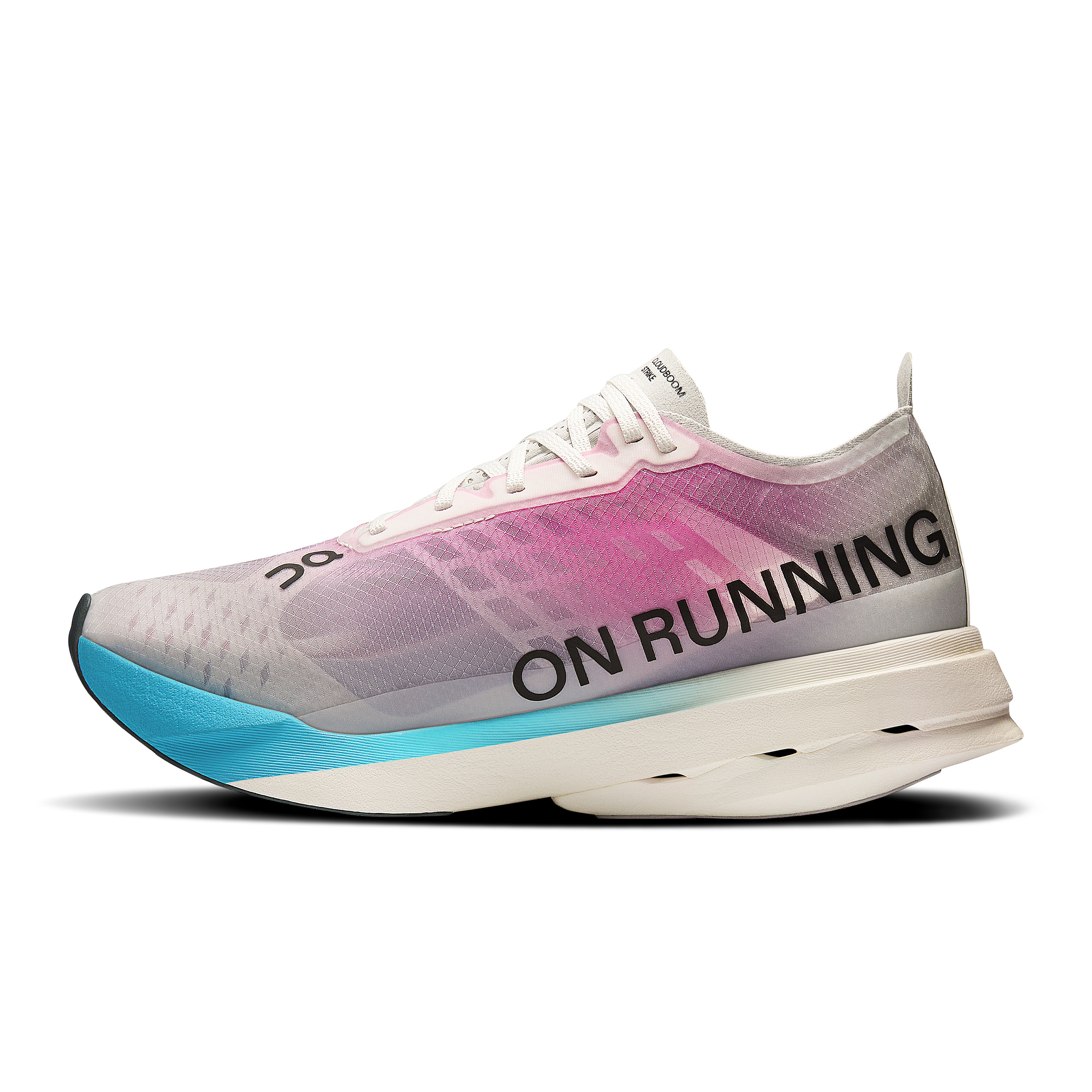 on running cloudboom strike white horizon running (women's)
