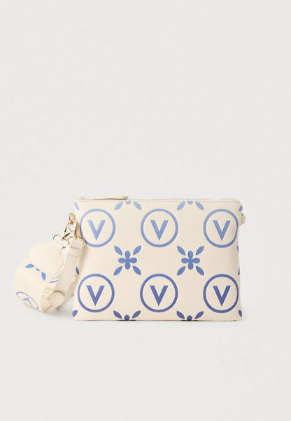 Valentino Bags Samba Re Print - Cross Body Bag - Ecru/Bluette