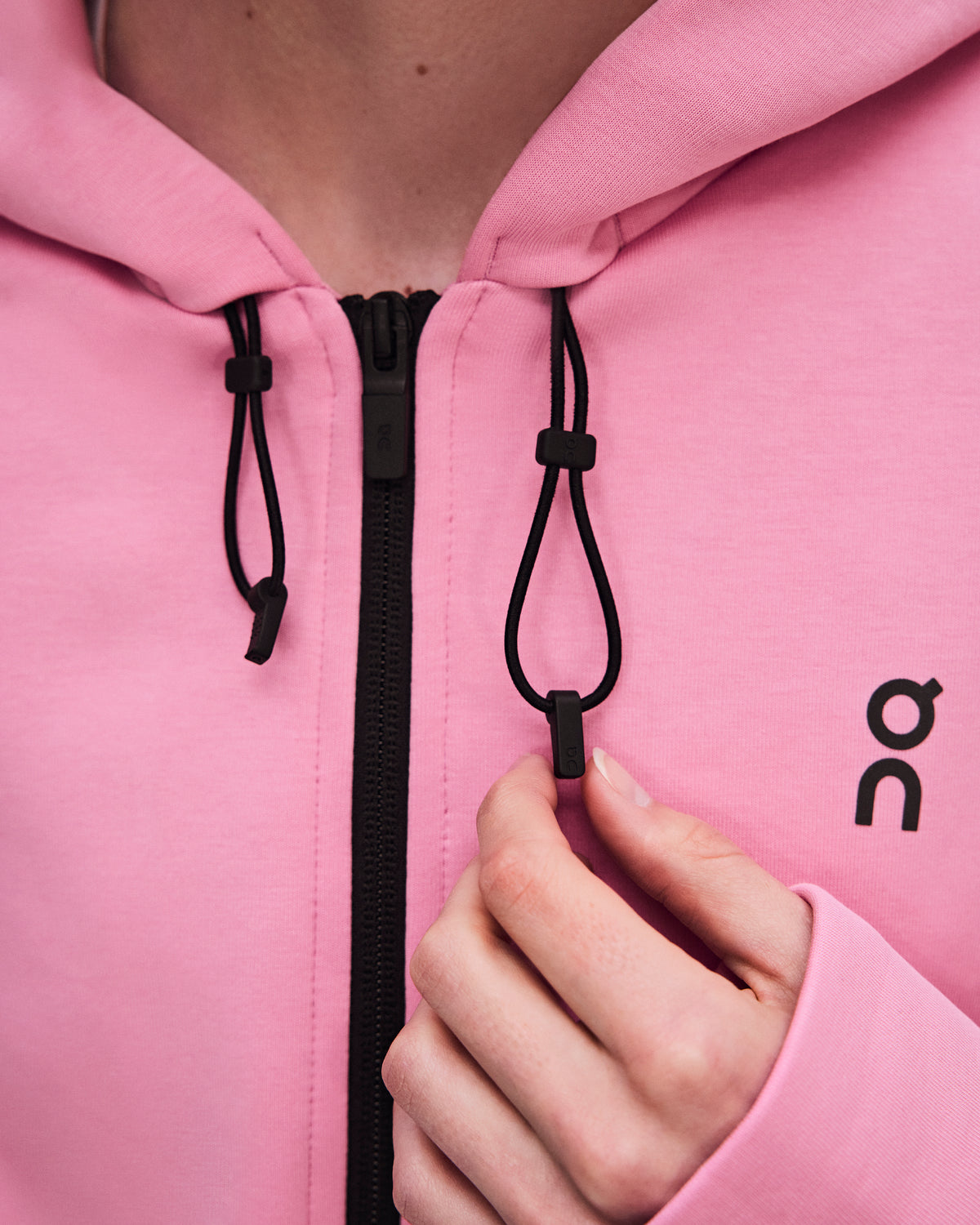 On Focus Tech Zip Hoodie Magnolia (Women'S)