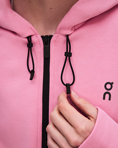 On Focus Tech Zip Hoodie Magnolia (Women'S)