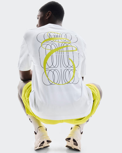 on club-t graphic White | Lime