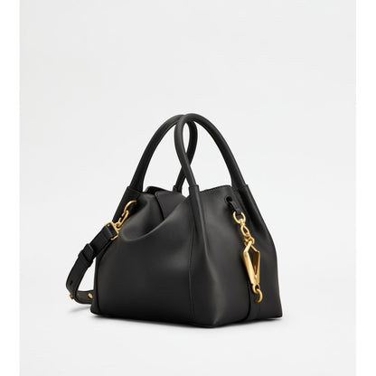 Tods Satchel In Leather Mini Black