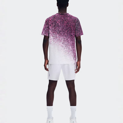 On 7" Court Shorts Fade Nebula | White