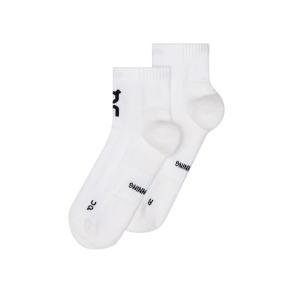 On Core Run Sock Mid 2P White