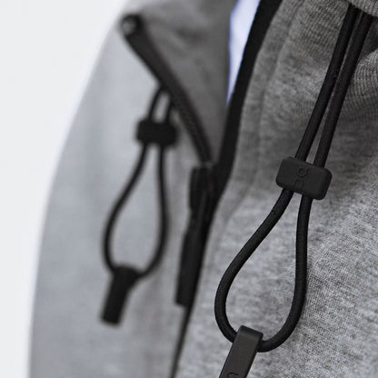 On Focus Tech Zip Hoodie Basalt
