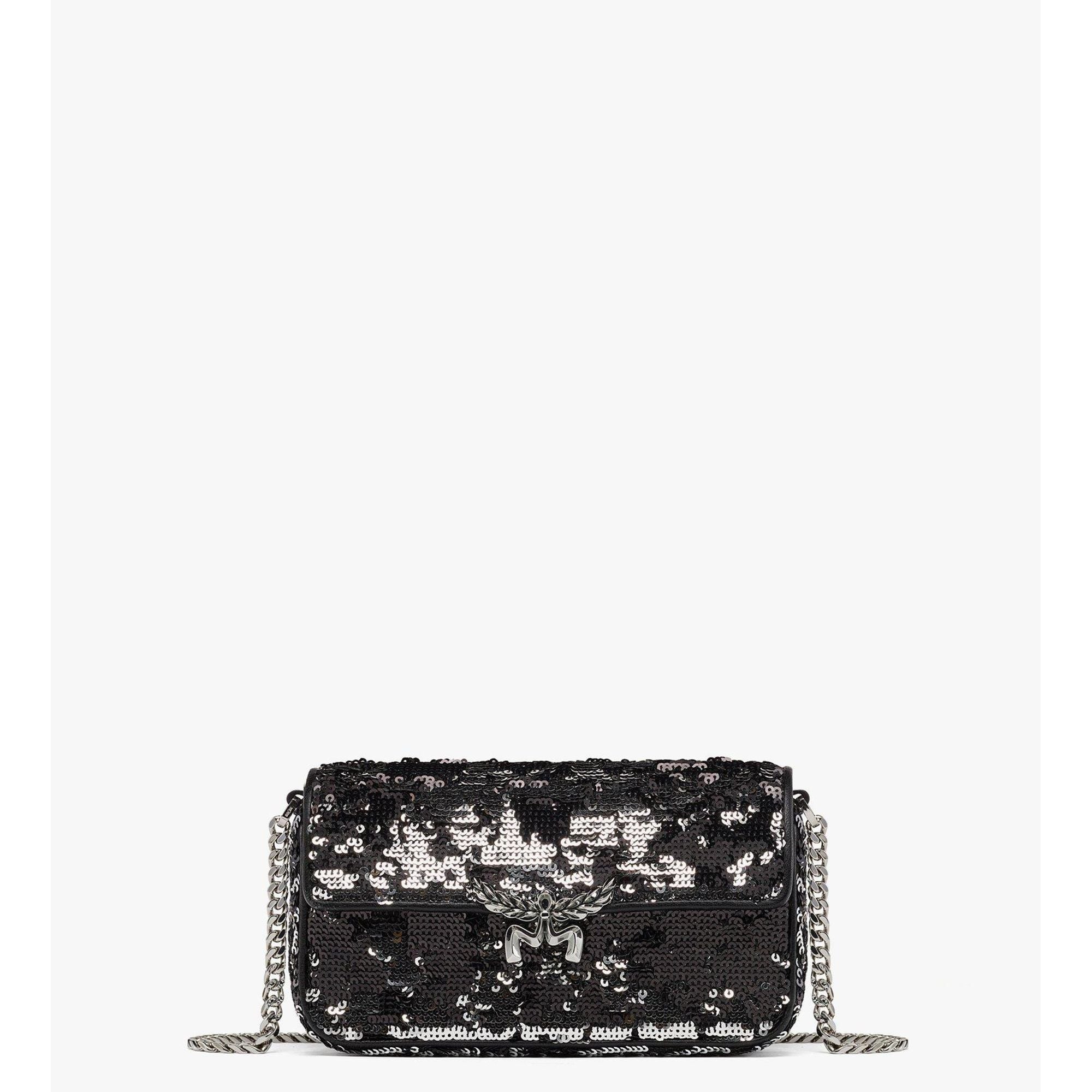 MCM Himmel Sequin Shoulder Bag