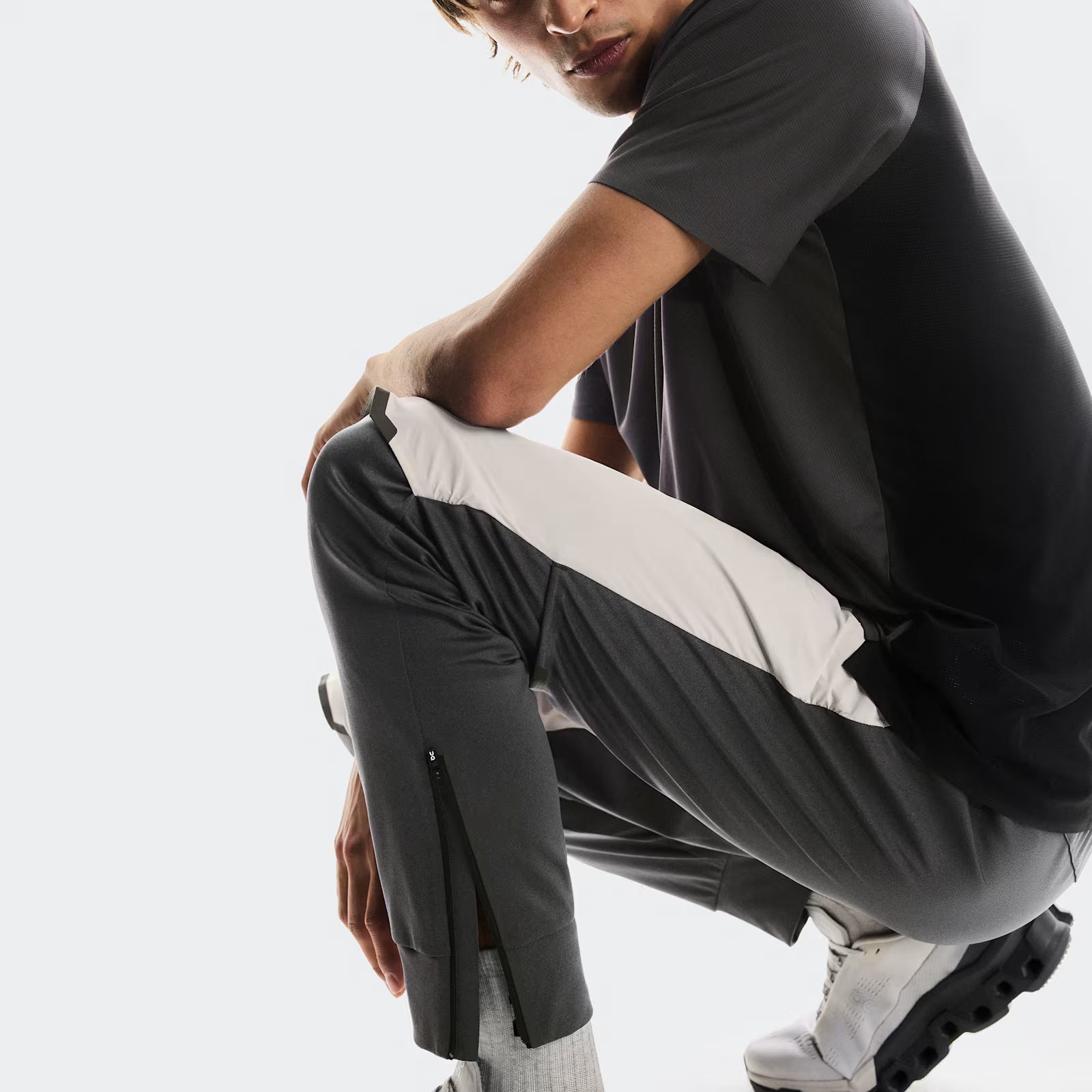 On Weather Pants Silver | Eclipse