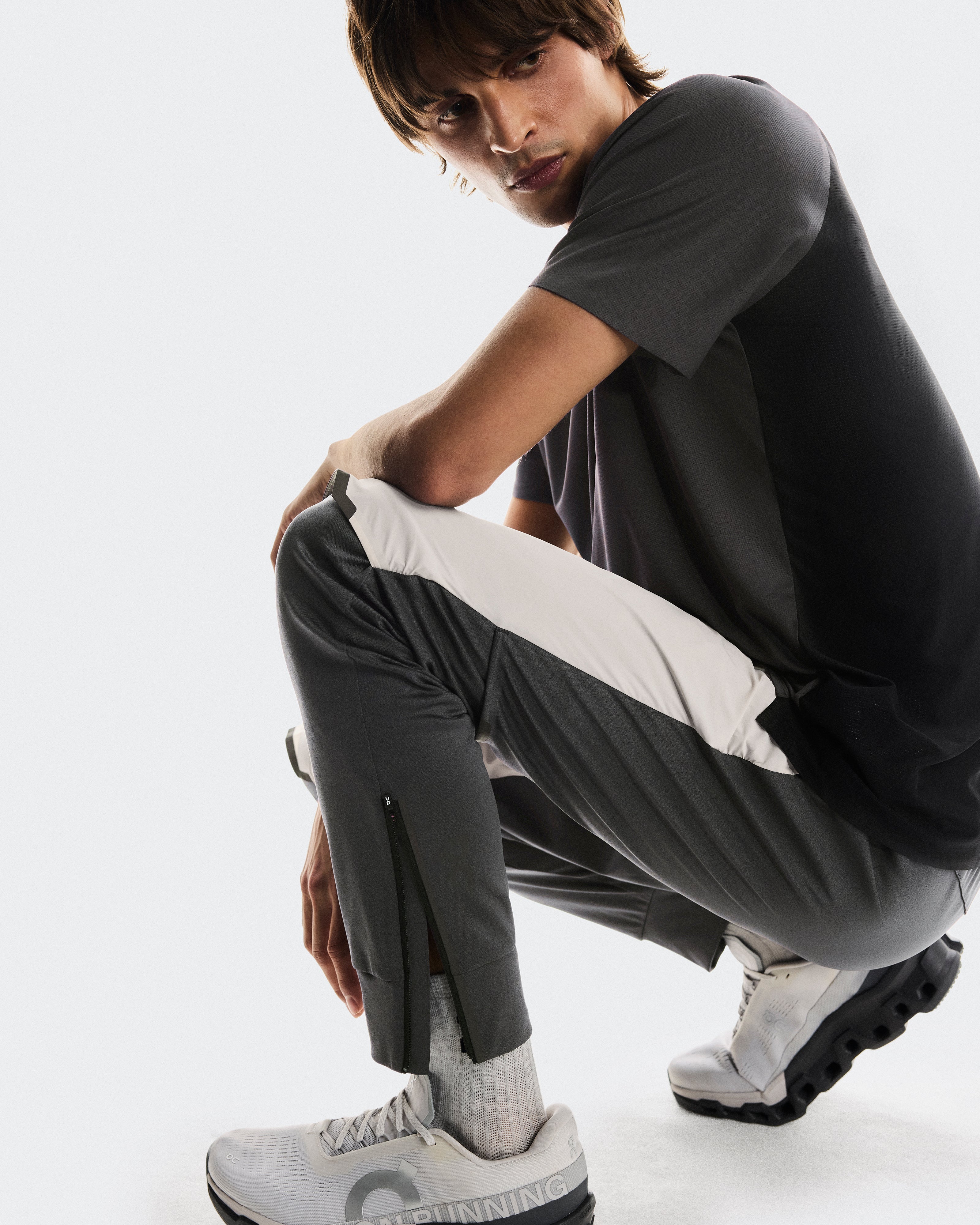 On Weather Pants Silver | Eclipse
