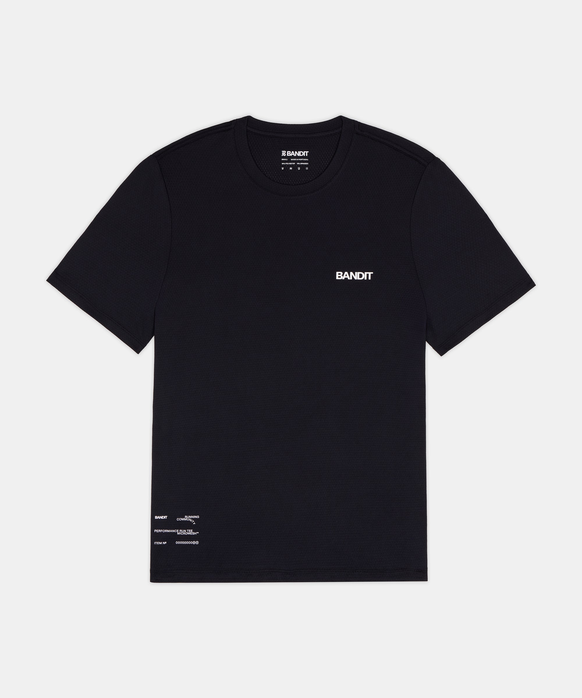 Bandit Mens Micromesh Run Tee Black