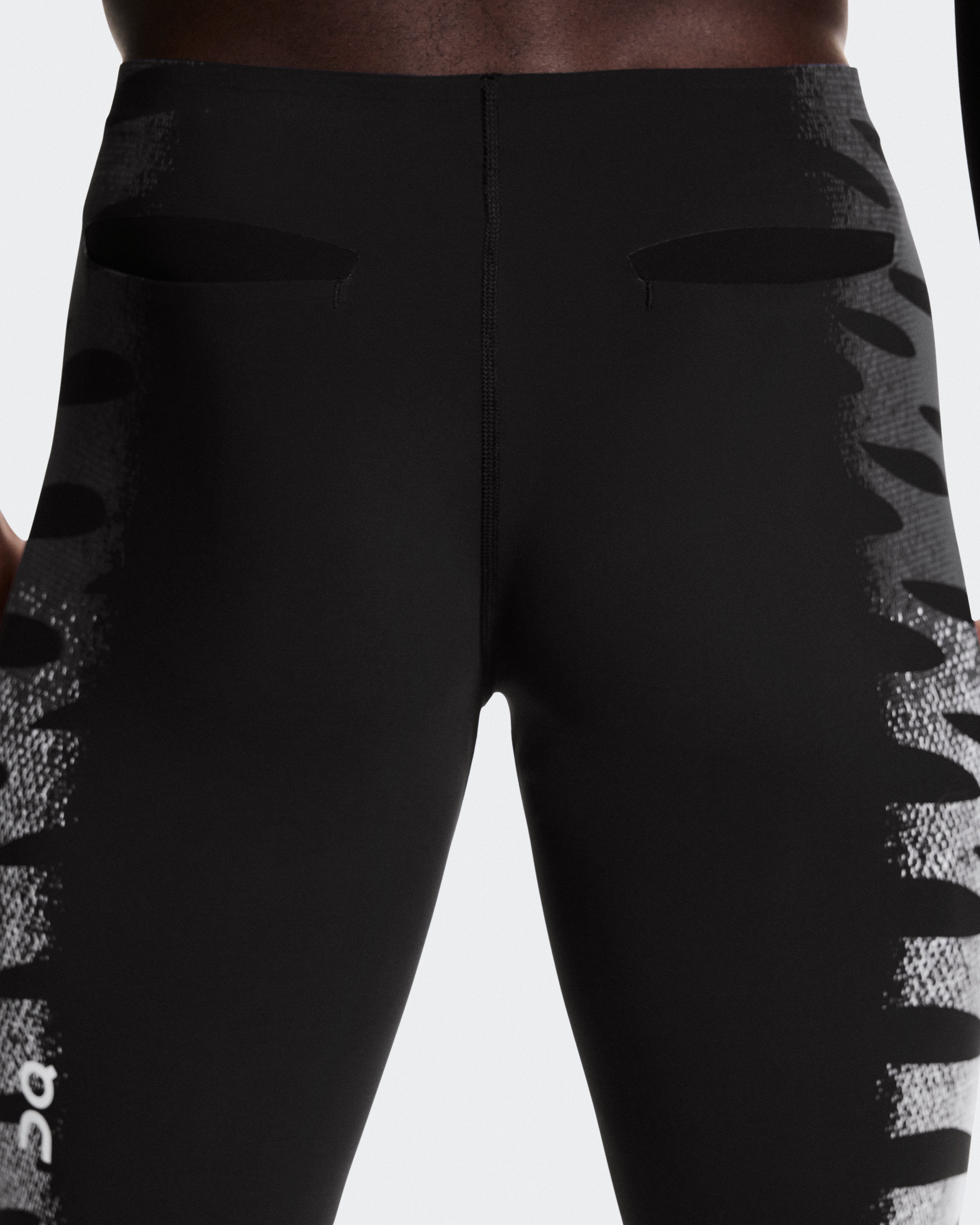 On Zero Half Tights Iron | White