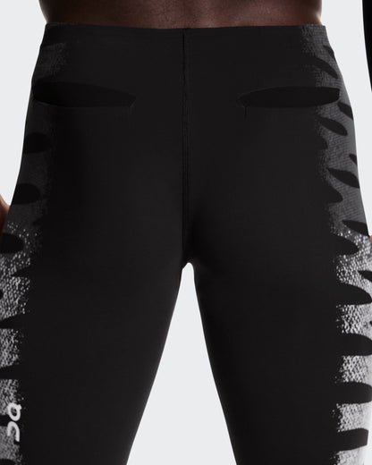 On Zero Half Tights Iron | White
