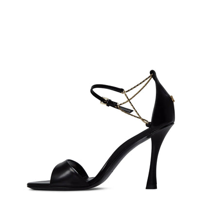  4g Liquid Heeled Sandals Black