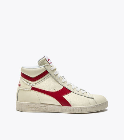 Diadora Game L High Waxed White/Red Pepper