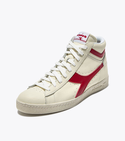 Diadora Game L High Waxed White/Red Pepper