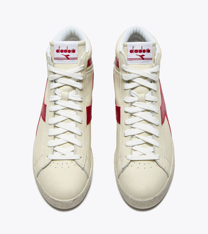 Diadora Game L High Waxed White/Red Pepper