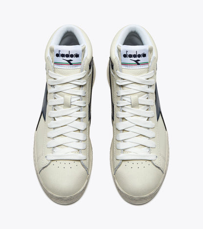 Diadora Game L High Waxed White/Blue Caspian Sea
