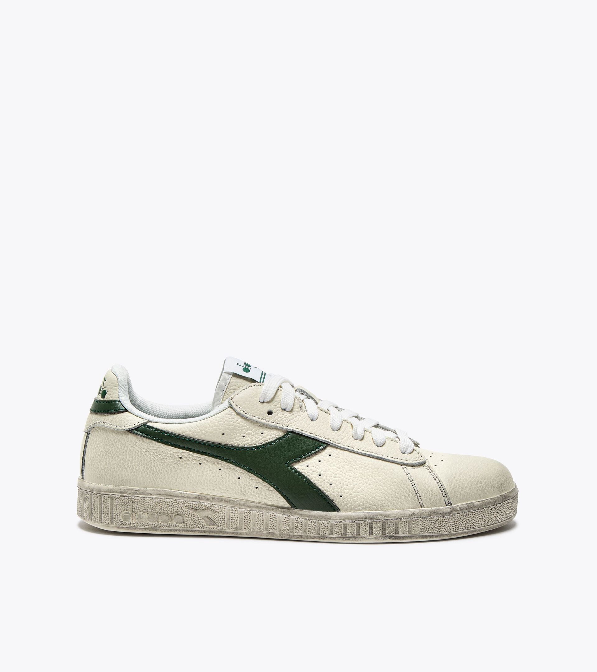 Diadora Game L Low Waxed White/Fogliage Green