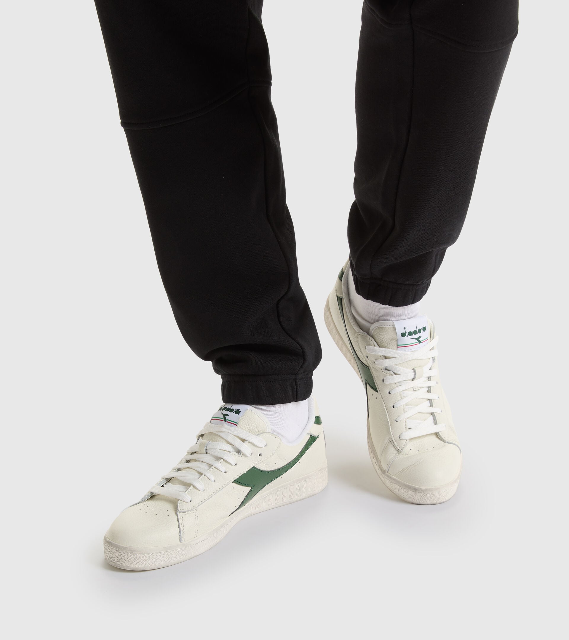 Diadora Game L Low Waxed White/Fogliage Green