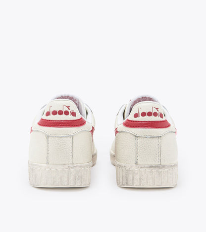 Diadora Game L Low Waxed White/Red Pepper