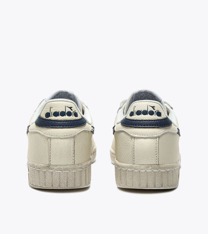 Diadora Game L Low Waxed White/Blue Caspian Sea