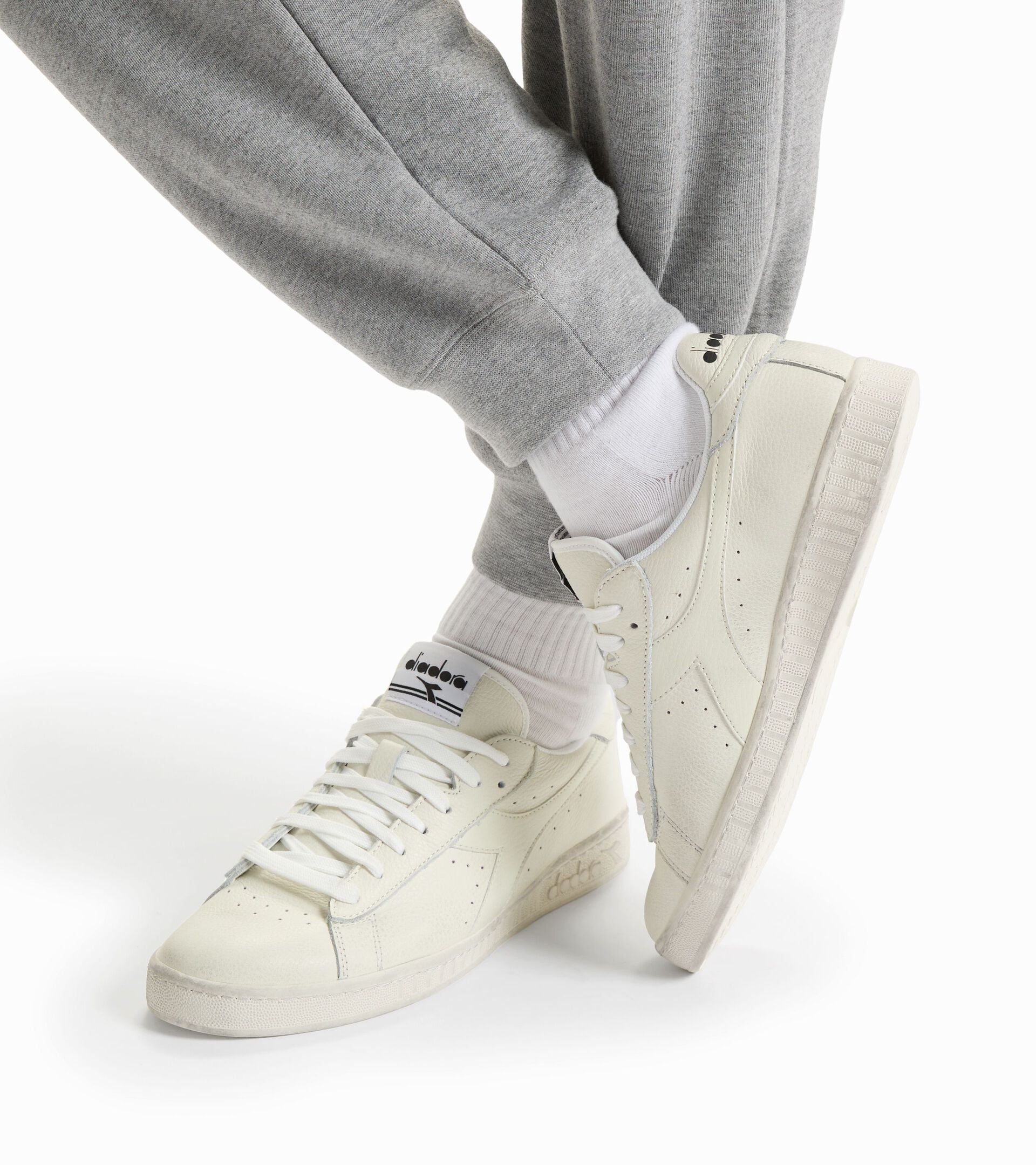 Diadora Game L Low Waxed White/White/White