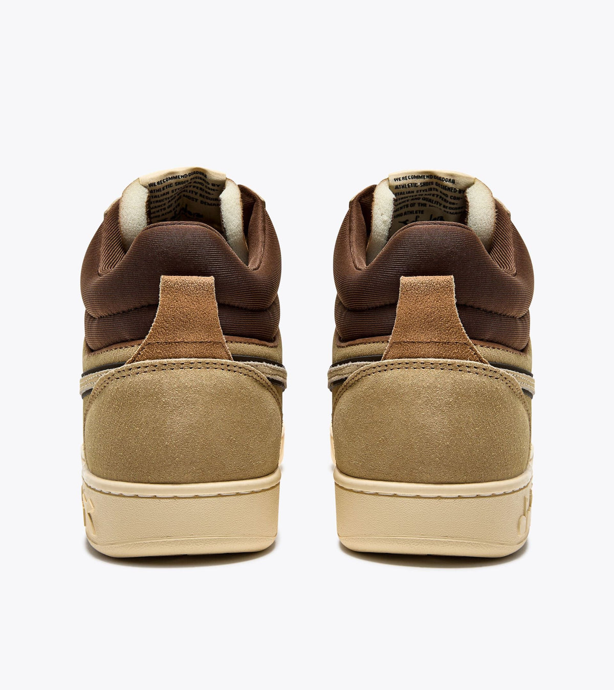 Diadora Magic Basket Demi Cut Suede Leather Beige Croissant