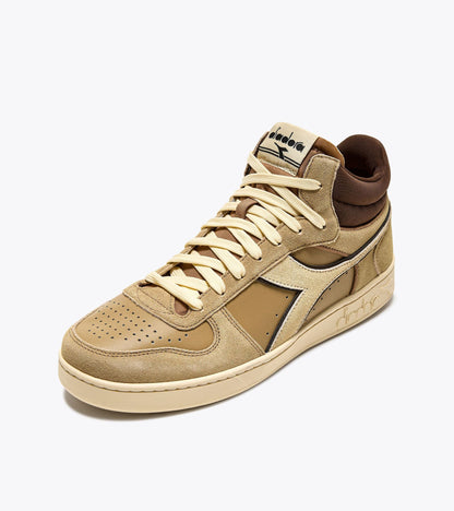 Diadora Magic Basket Demi Cut Suede Leather Beige Croissant