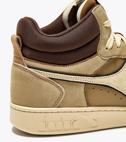 Diadora Magic Basket Demi Cut Suede Leather Beige Croissant