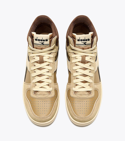 Diadora Magic Basket Demi Cut Suede Leather Beige Croissant