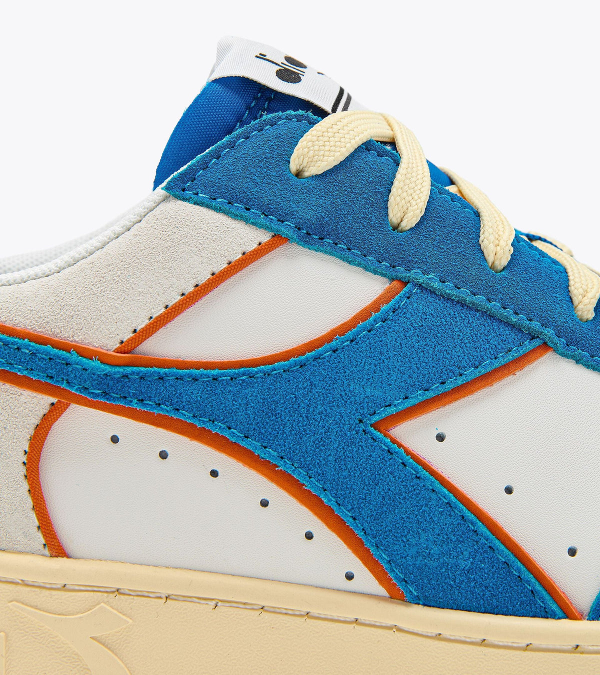 Diadora Magic Basket Low Suede Leather Royal/White