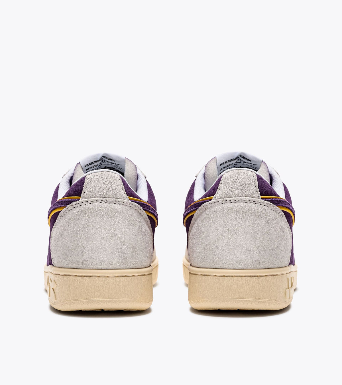 Diadora Magic Basket Low Suede Leather White/Deep Lavander Violet