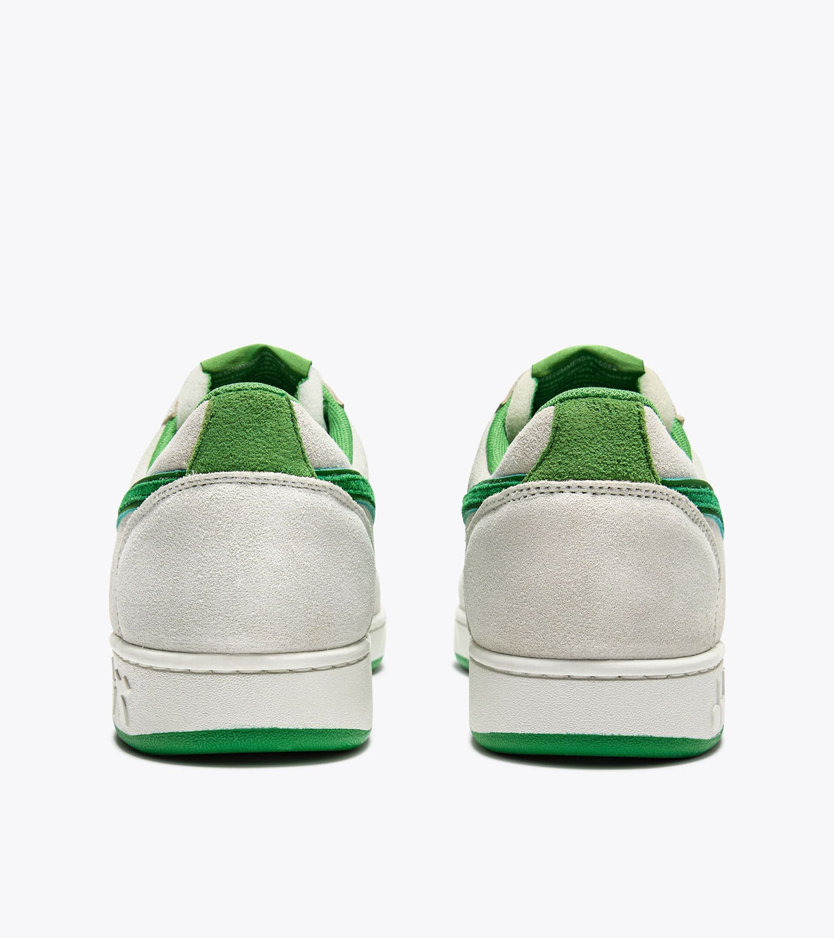 Diadora Magic Basket Low Suede Leather White/Island Green