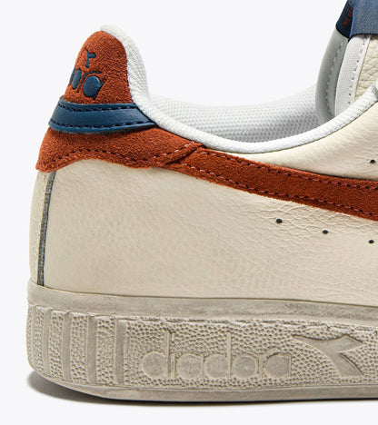 Diadora Game L Low Waxed Suede Pop White/Rust