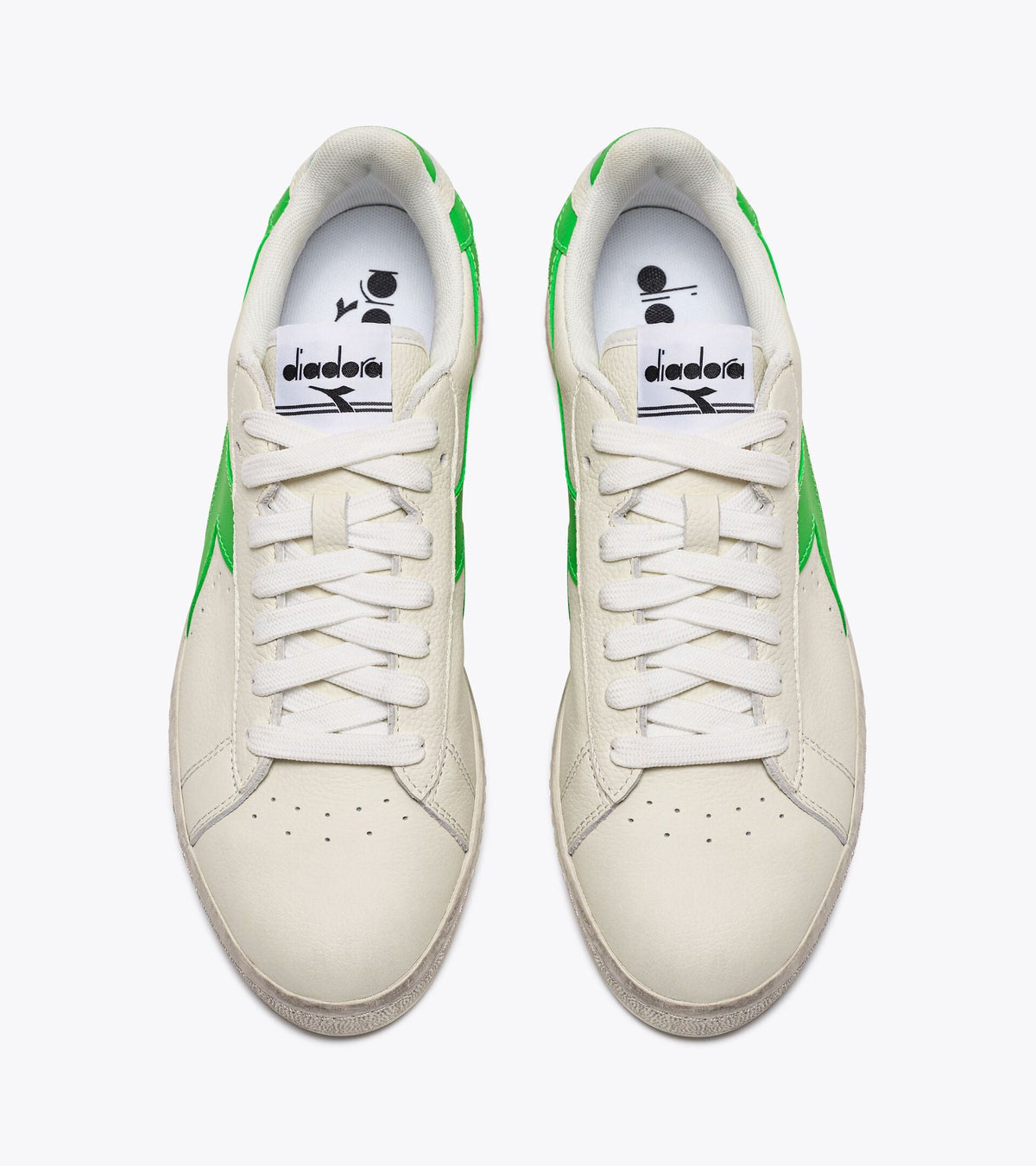 Diadora Game L Low Fluo Waxed White/Dd Green