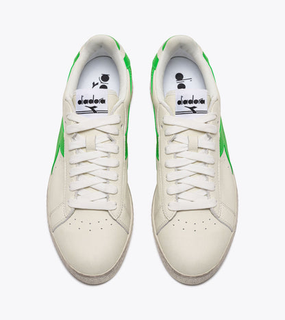 Diadora Game L Low Fluo Waxed White/Dd Green