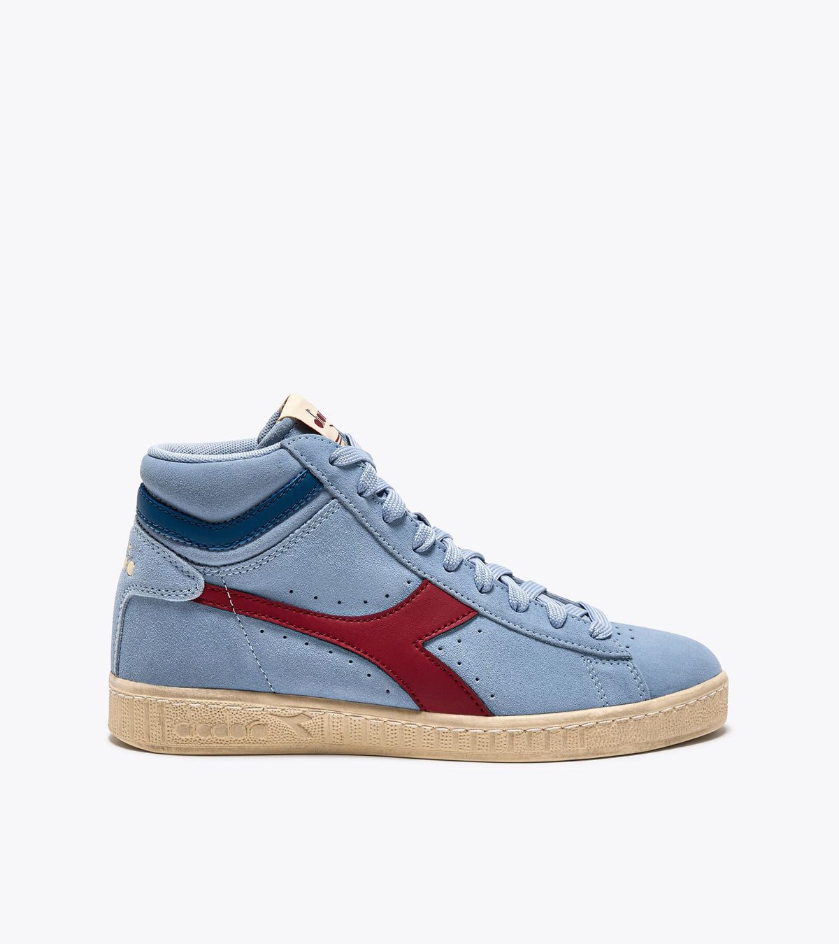 Diadora Game L High Suede Waxed Light Sky-Blue