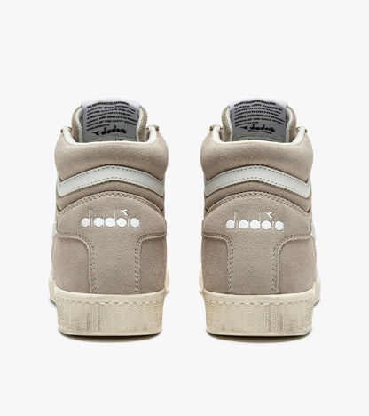 Diadora Game L High Suede Waxed Gray Silver