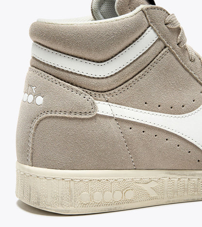 Diadora Game L High Suede Waxed Gray Silver