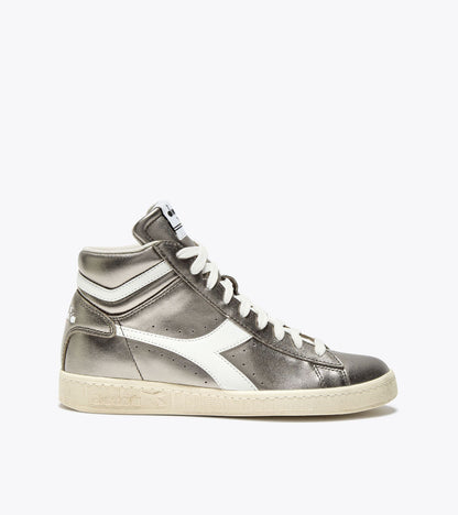 Diadora Game L High Metallic Wn Silver Metalized