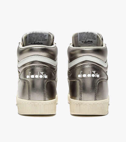 Diadora Game L High Metallic Wn Silver Metalized